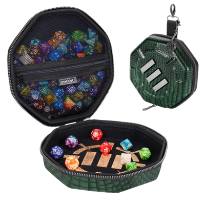 ENHANCE TABLETOP RPGS DICE TRAY & CASE COLLECTOR'S EDITION (GREEN)