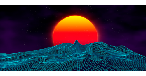 KRAKEN WARGAMES GAMING MAT - RETRO SUN