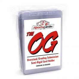 Oversized Grading Semi-Rigid Card Holder Box (50 Holders) Oversized Grading Semi-Rigid Card Holder Box (50 Holders)