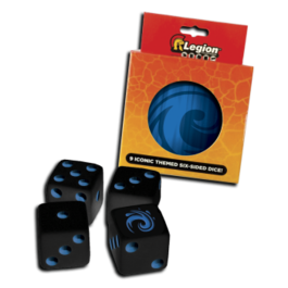 Legion: Square D6 Tin - Water Legion: Square D6 Tin - Water