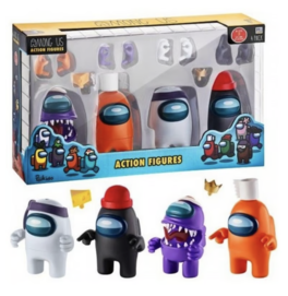 Among Us Pack de 4 Figuras Crewmates 12 cm Among Us Pack de 4 Figuras Crewmates 12 cm