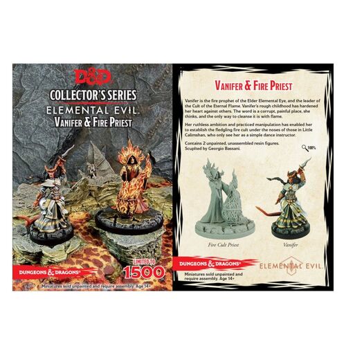 D&D Collectors Series Miniatures Miniaturas sin pintar Vanifer & Fire Priest