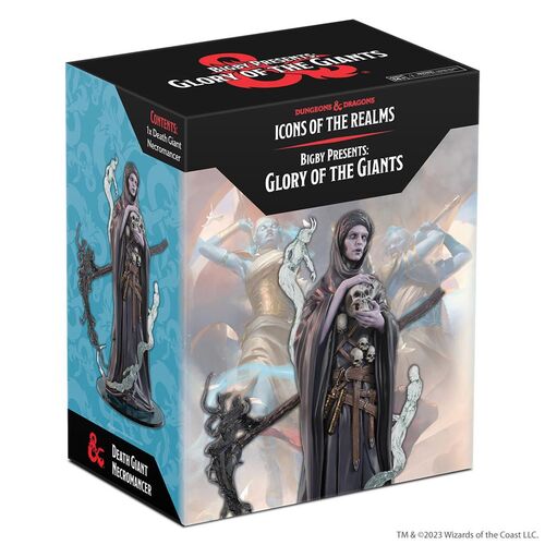 D&D ICONS OF THE REALMS: BIGBY PRESENTS: GLORY OF THE GIANTS DEATH GIANT NECROMANCER - BOXED MINI